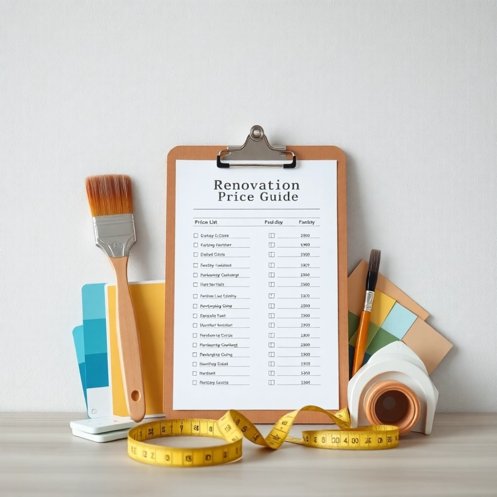 Cennik  Remonty i wykończenia wnętrz