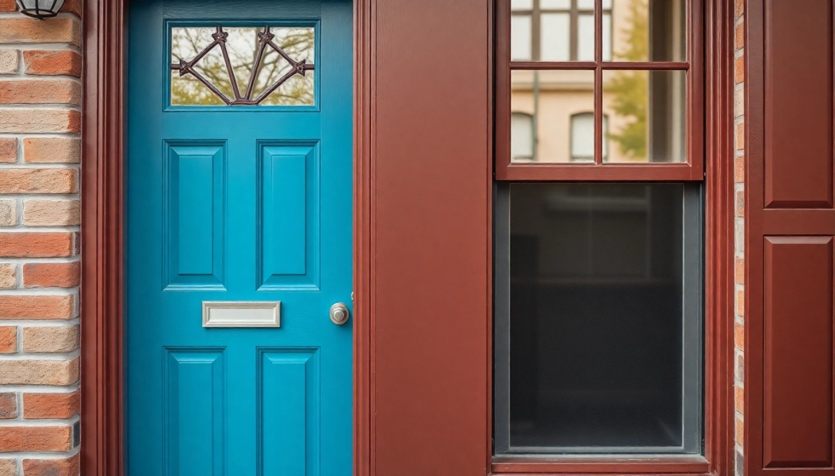 Jaki kolor drzwi zewnętrznych do brązowych okien