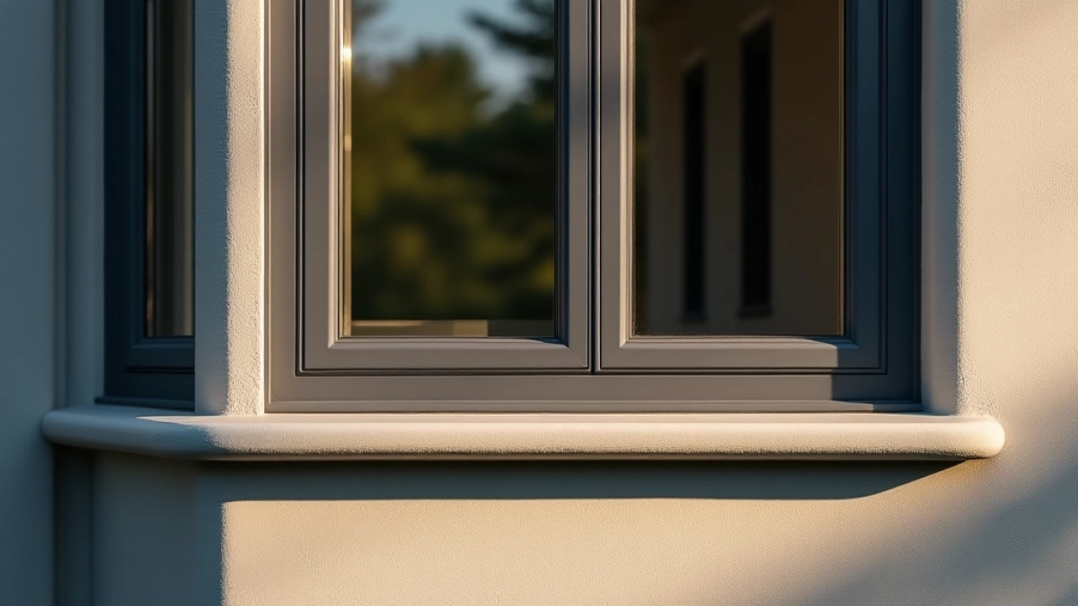 Okna antracyt jaki parapet zewnętrzny