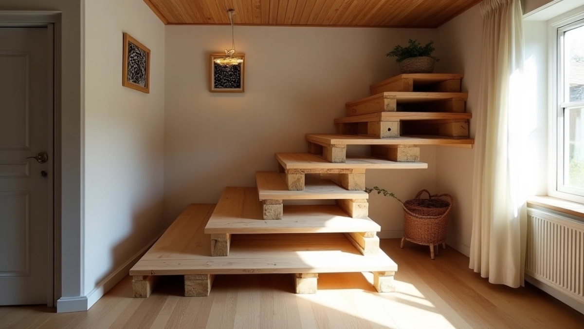Pomysł na tanie schody wewnętrzne