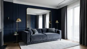 aranżacja wnętrz ciemne ściany