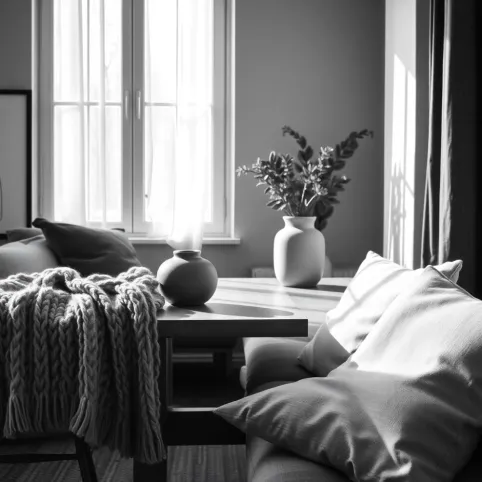 Jak ocieplić czarnobiałe wnętrze