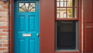 Jaki kolor drzwi zewnętrznych do brązowych okien