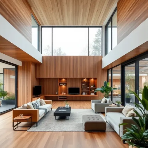 Nowoczesne wnętrza domów jednorodzinnych