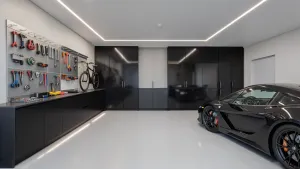 nowoczesny garaż wnętrze