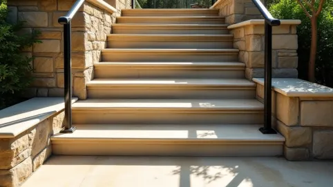 Schody z żywicy zewnętrzne