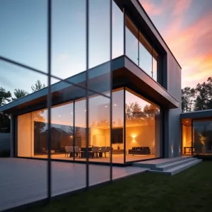 Szklana ściana zewnętrzna cena