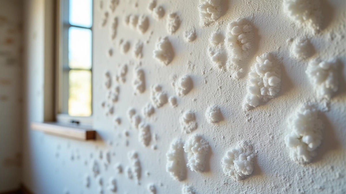 Wykwity solne na ścianie wewnętrznej